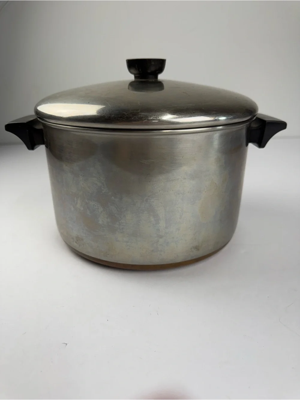 Revereware 6 qt. Stock Pot Soup Pot with Lid Copper Botom